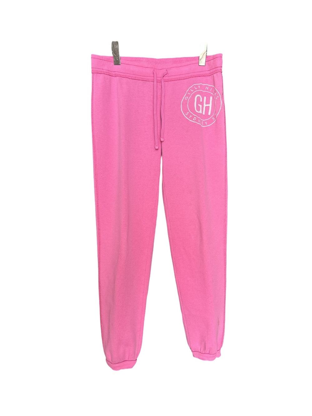 Gilly Hicks Banded  Low Rise Cropped Joggers, Size M, Pink